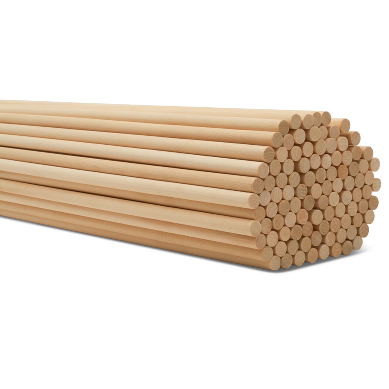 Wooden Dowel Rods 3/8 inch Thick, Multiple Lengths Available, Unfinished  Sticks Crafts & DIY, Woodpeckers
